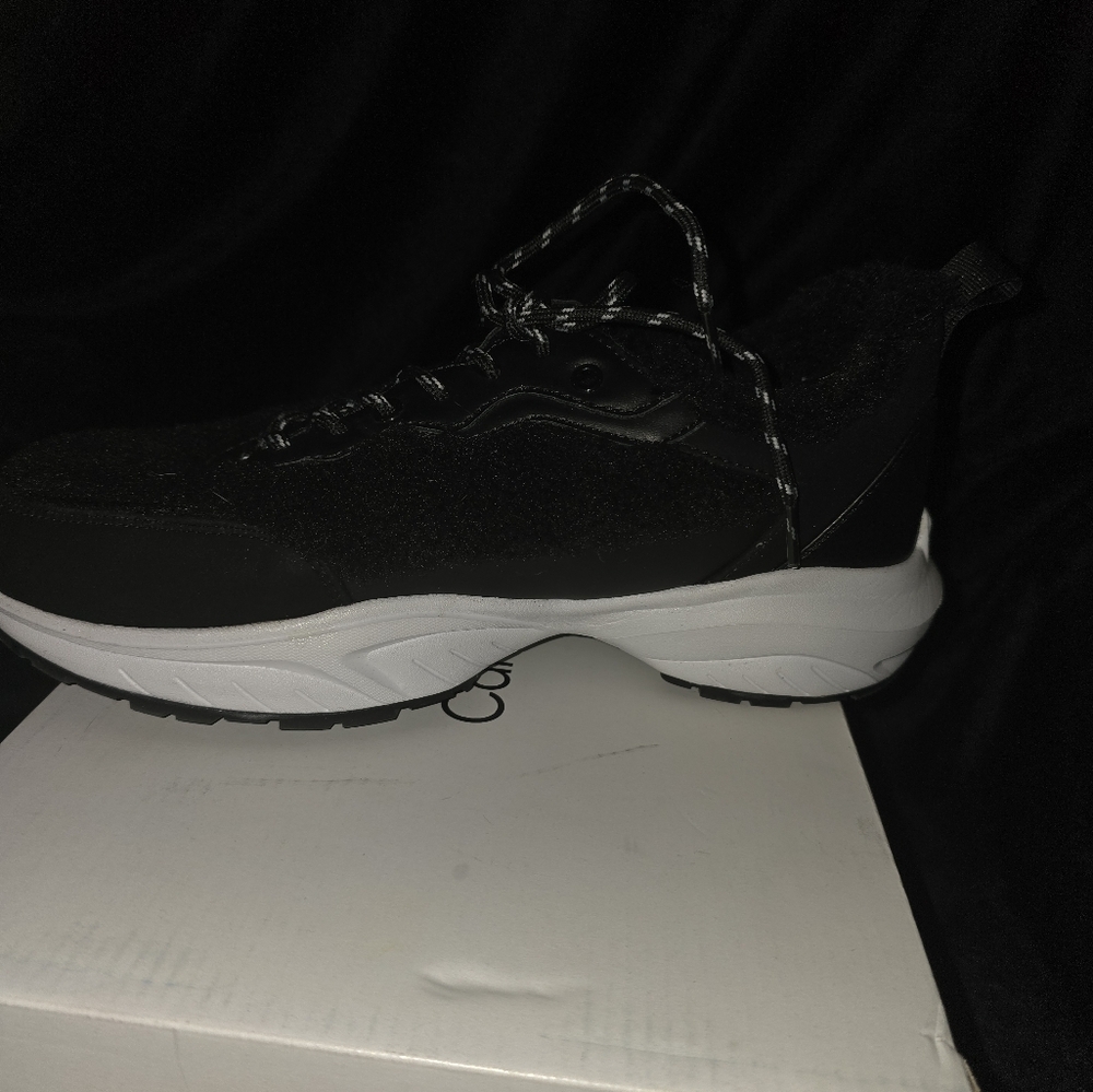 Experience Luxe Comfort with Calvin Klein Liah3 Sherpa Sneakers Brand New In Box